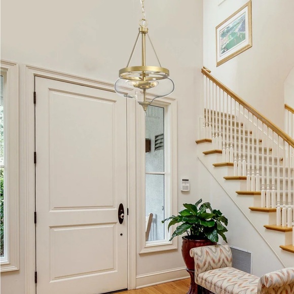 Rella Modern Teardrop Glass Pendant Light - New In Box - Picture 2 of 7